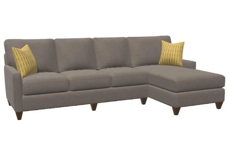 Custom Upholstery 2 Piece Sectional by Bassett at Esprit Decor Home Furnishings